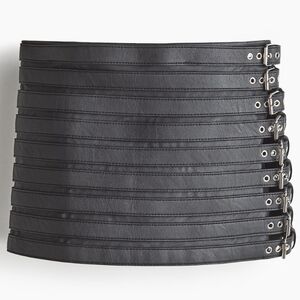 H&M Belt Detailed Mini Skirt Size XL